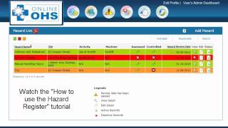 Six Easy Steps to Compliance using the Online OHS System