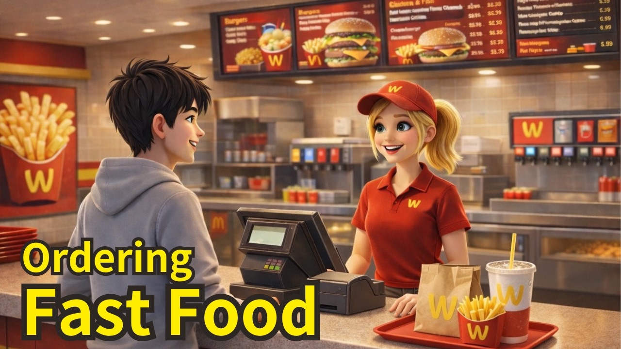 Fast Food Vocabulary - Slow and Easy English For Beginners