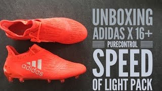 Adidas X 16+ Purechaos Football boots | Speed of light pack | UNBOXING | HD