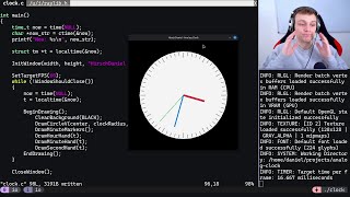 Coding an Analog Clock in C screenshot 3