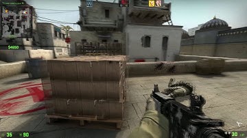 CS GO Ninja defuse without smoke and flashes (Dust II)