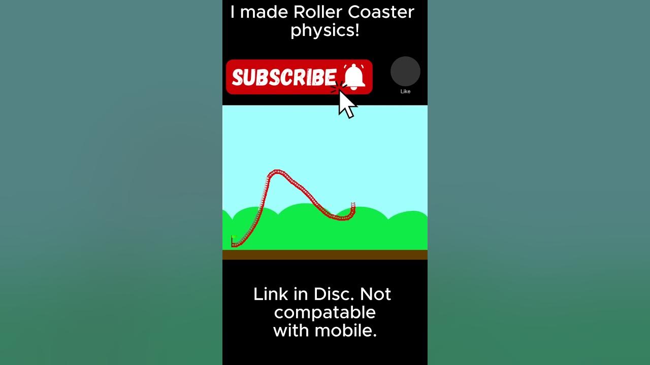 Roller Coaster Physics #coding #scratch #games #simulator - YouTube