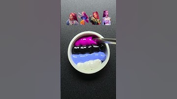 KPop Demon Hunters  Mira 2 Colormixing  #satisfying  #colormixing #kpopdemonhunters #takedown