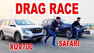 XUV700 VS Tata Safari Drag Race l  Aayush ssm