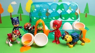 La sfida a Testa d'Uovo tra i PJ Masks e i Paw Patrol [Storia con i Giocattoli]