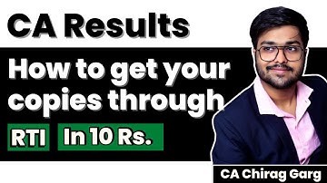 How To Apply For Certified Copies In 2025 | RTI Application For CA Exam | CA Chirag Garg