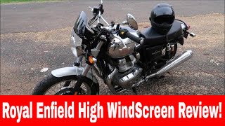 Royal Enfield Interceptor 650  Factory High WindScreen Review