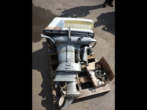 35 HP Evinrude Lark | For Sale | Online Auction - YouTube