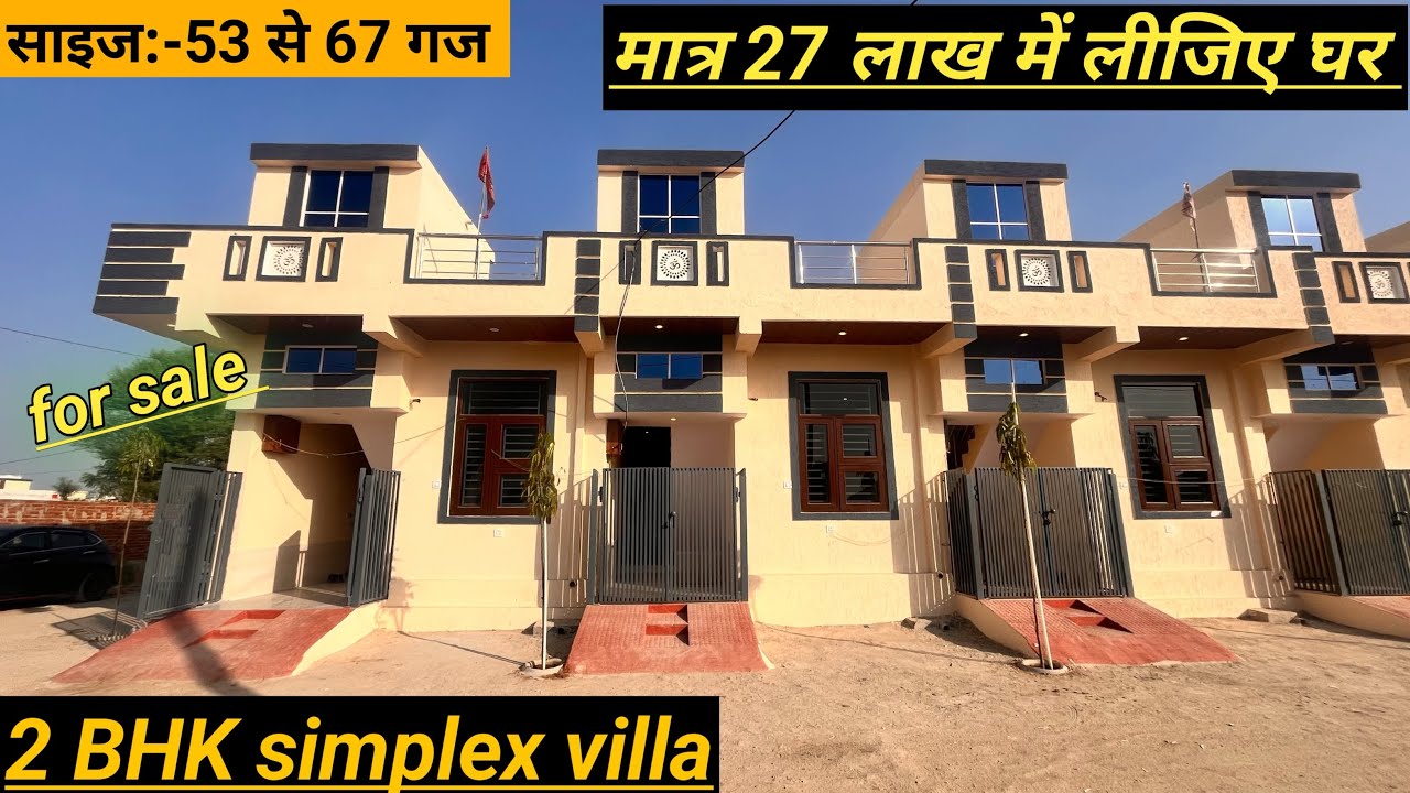 2BHK Simplex Villa Tour | Villa for sale in jaipur | home tour ...