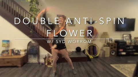Double Anti-Spin Flower Hoop Tutorial