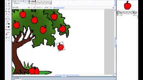 Animasi Frame By Frame Membuat Apel Jatuh Sederhana - Menggunakan Macromedia Flash