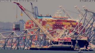 From the Francis Scott Key Bridge Disaster Cleanup continues goals have gone from 1 to 3 containers