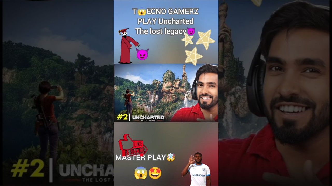 OTHER PLAY UNCHARTED THE LOST LEGACY😮‍💨VS👑TECHNO GAMER🥵PLAY||