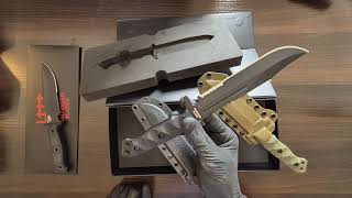 Halfbreed Blades Large Infantry and Medium Infantry knives unboxing