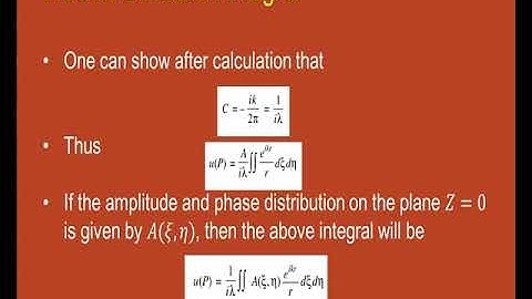 Fresnel and Fraunhofer Approximation (Part-1)