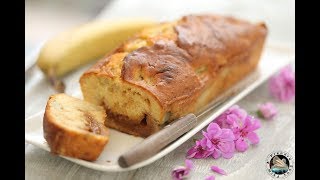 Cake bananes coulis de caramel au beurre salé