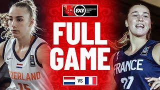 Netherlands 🇳🇱 vs France 🇫🇷 | Women | Full Final Game | FIBA 3x3 U23 World Cup 2025