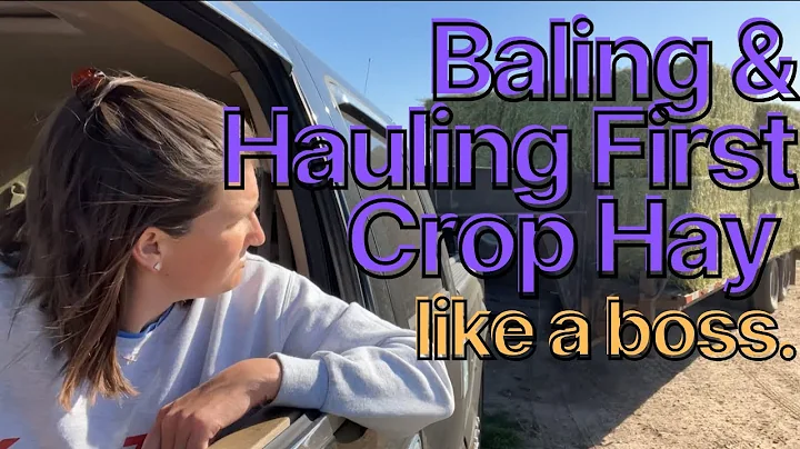Baling and Hauling First Crop Hay
