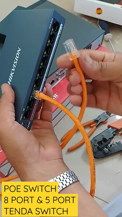 8 Port POE switch and 5 port network switch #Shorts #POE #switch