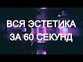 Вся эстетика за 60 секунд