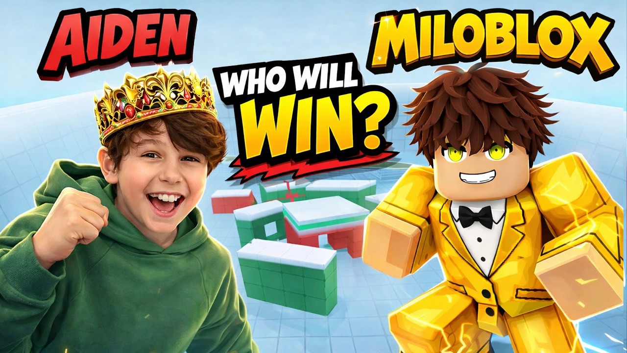 Aiden and MiloBlox compete in 9 Different Challenges!