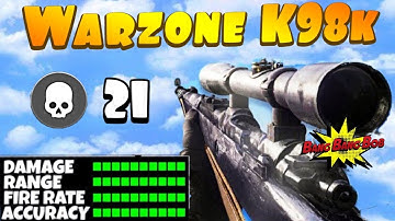 Most OP Sniper loadout in Warzone (KAR98k & MP7 Class Setup)