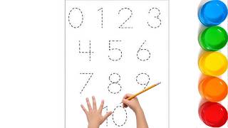 Counting 1 to 10 Tracing for Kids | Learn Numbers Writing Practice | Easy Dotted Numbers