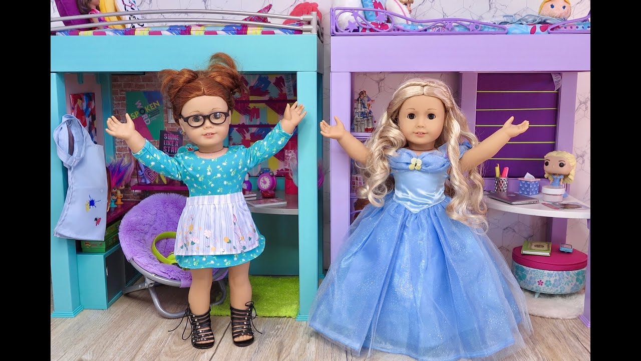 American Girl Doll Rooms shorts YouTube