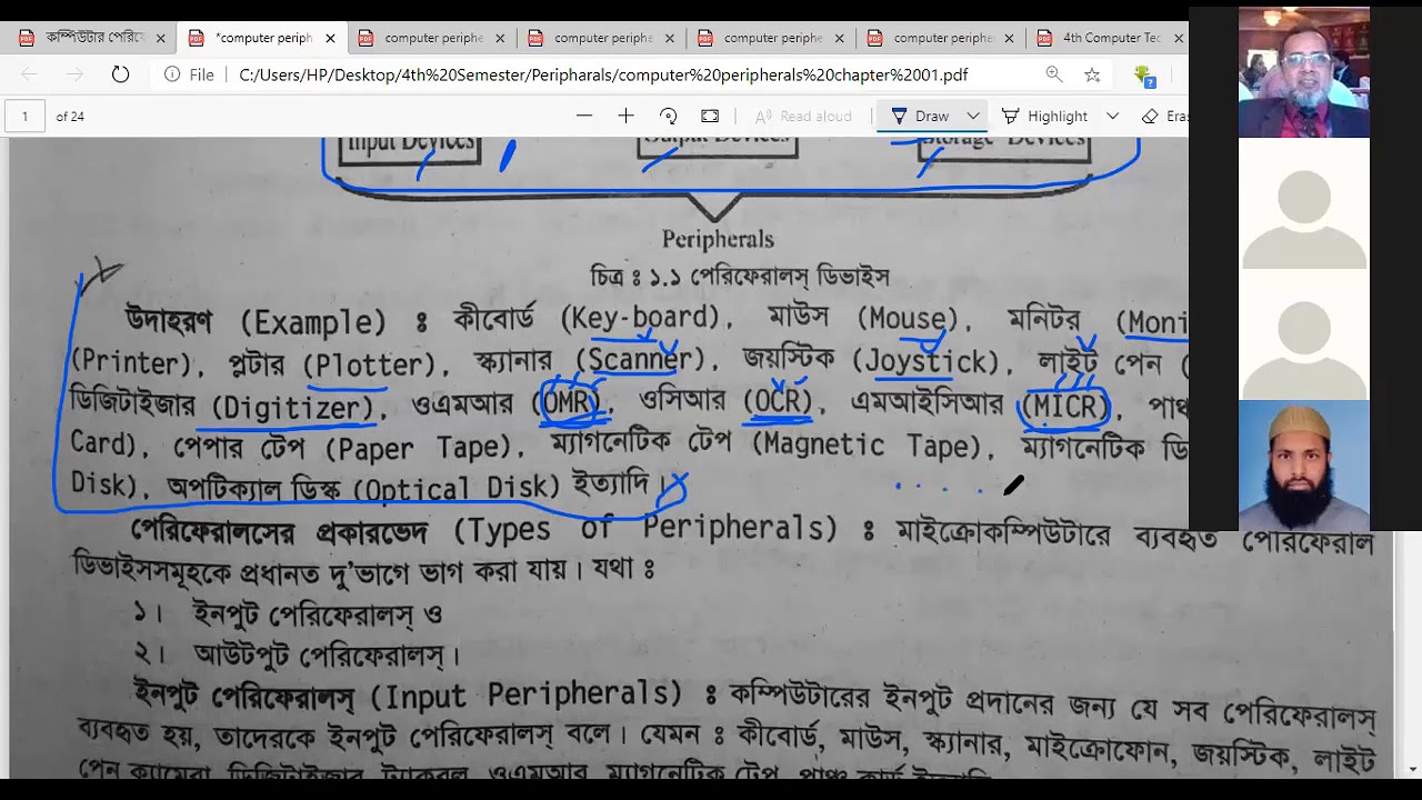 Computer Peripherals. Class1