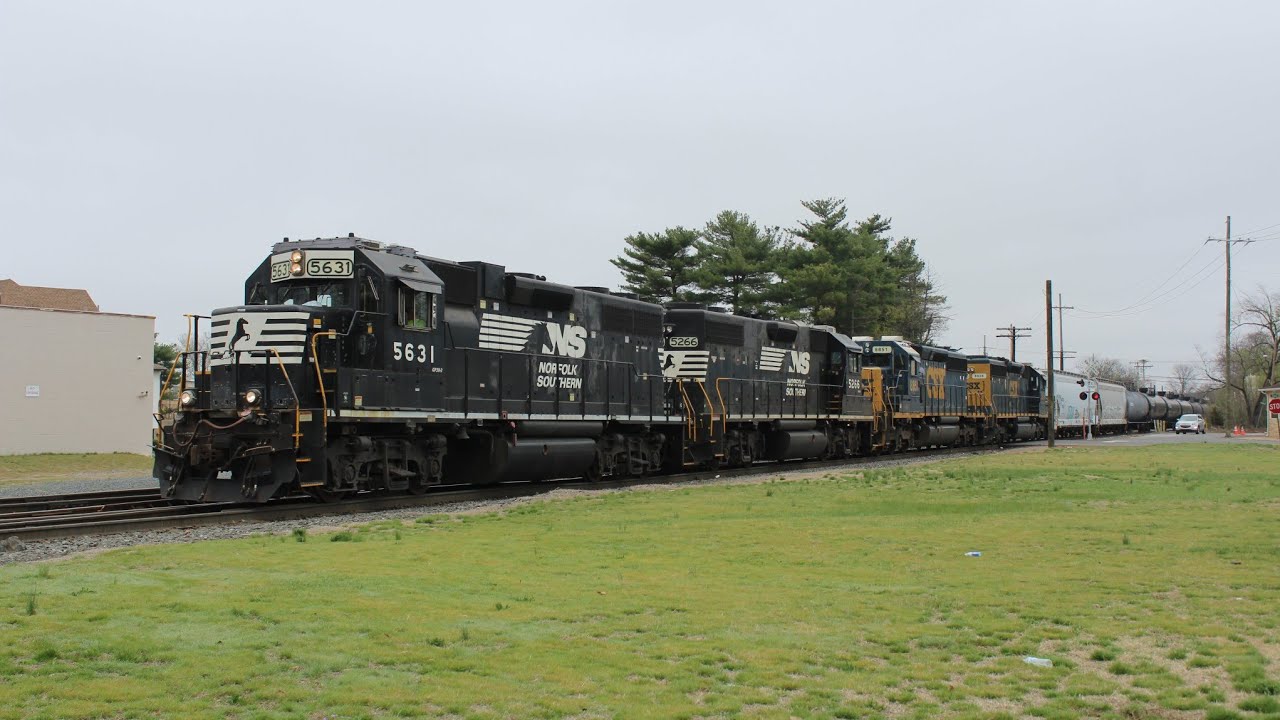 CA-11 with a 4-pack of engines on 4/3/26 - NS 5631 & CSXT 8828 lead ...