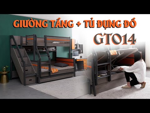Video GIƯỜNG TẦNG KẾT HỢP TỦ ĐỒ THÔNG MINH VÀ AN TOÀN CHO BÉ... - youtube