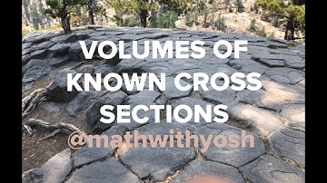 volumes of known cross sections