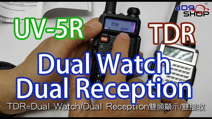 BAOFENG UV5R MENU SETTING【FUNCTION 7】TDR Dual Watch/Dual Reception