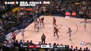Heat vs Denver game 5 finals 2nd Quarter #nba #basketball