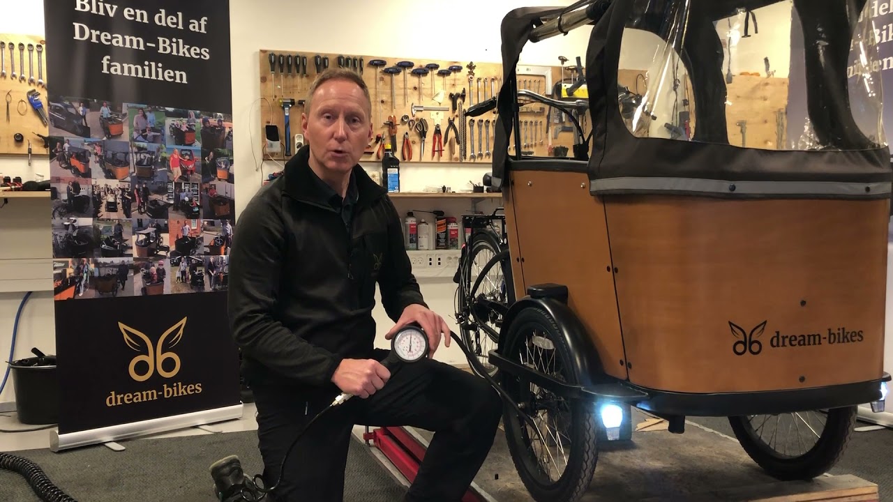 Hvad skal lufttrykket være på din el ladcykel?