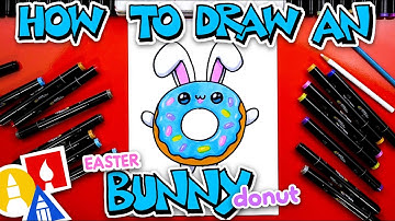 How To Draw A Funny Easter Bunny Donut