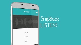 Snipback - Voice Recorder screenshot 3