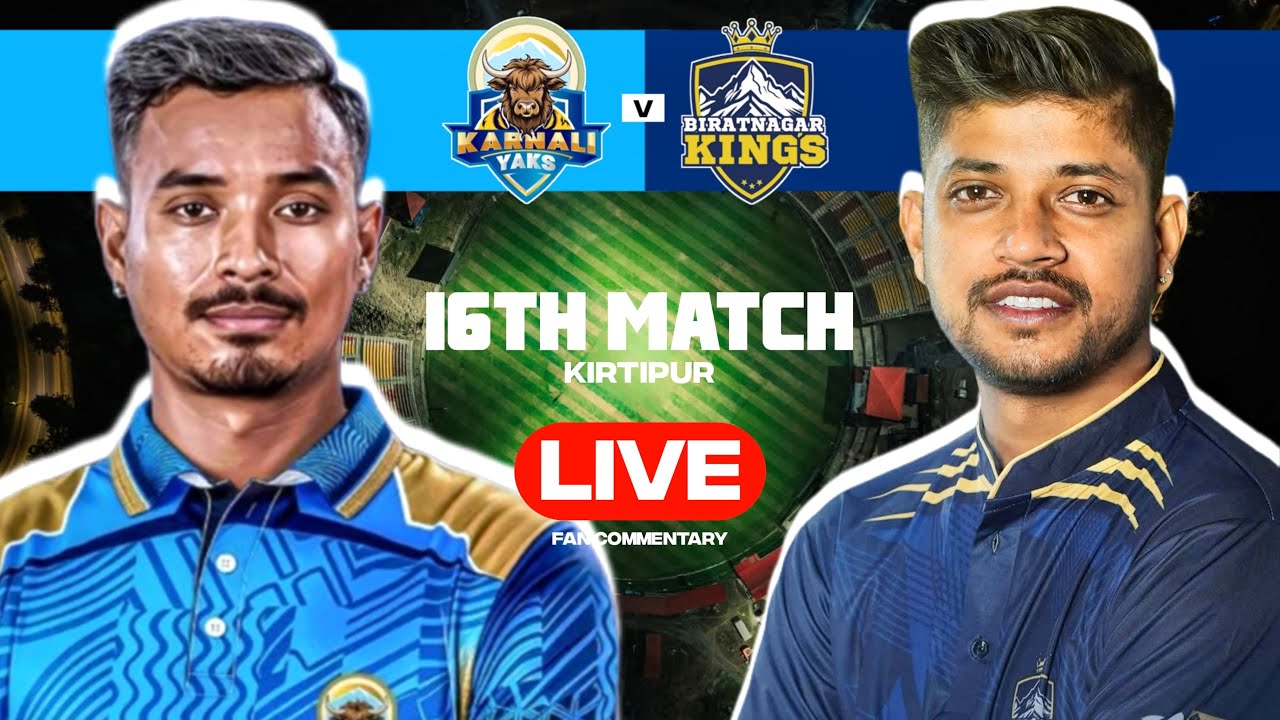 🔴Karnali Yaks vs Biratnagar Kings Live | Hindi Commentary | Nepal Premier League 2025