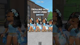 PART 2 || TROLLING IN MM2 WITH DECOY PERK 😳