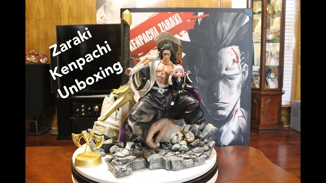 Bleach, Axe Studio Zaraki Kenpachi Bankai Resin Statue Unboxing. - YouTube