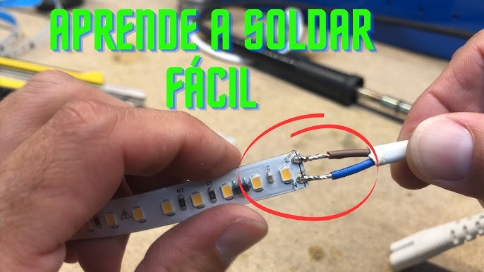 Hacer que tiras LED enciendan con una bateria o una pila 