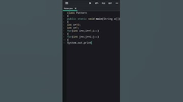 #Shorts🔥 Java Pattern Program Print Numbers Series In Triangle Shape Using for loop.