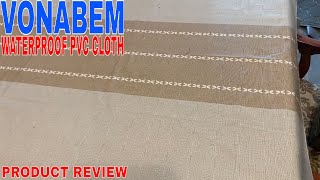 ✅  Vonabem 100% Waterproof Rectangle PVC Tablecloth 🔴