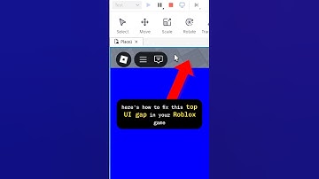 fix the top UI GAP in your roblox game (10-second tutorial!)   #roblox #scripting #ui