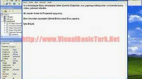 Delphide Exe Yapımı / Yeni Başlayanlar için...