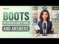 Boots Interview Questions and Answers
