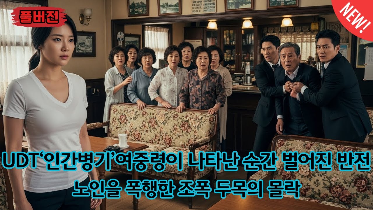 다방에서 노인을 폭행한 경상도 조폭 두목… 707·UDT 출신 ‘인간병기’ 여중령이 나타나는 순간, 처참한 참교육이 시작됐다!