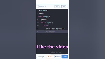 coding practice 14B || numbers in inverted hollow right angled triangle || CCBP || NXTWAVE || python