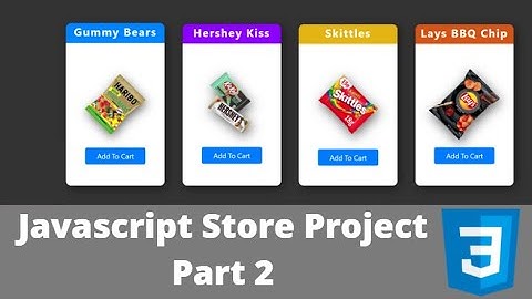 Javascript Shopping Cart Tutorial Part 2 CSS