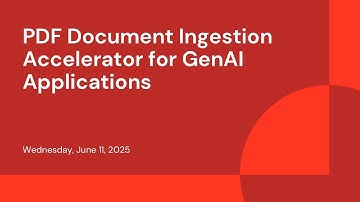 PDF Document Ingestion Accelerator for GenAI Applications
